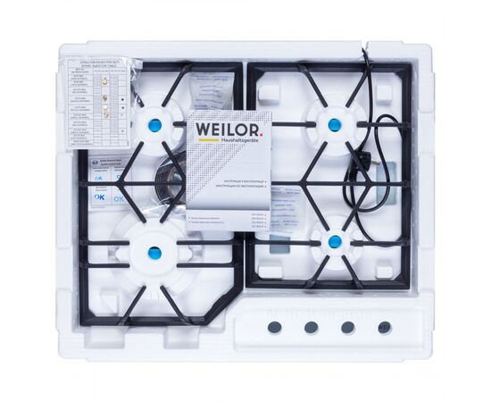 Варочная поверхность Weilor GG 604 WH, изображение 11 Варочная поверхность Weilor GG 604 WH, изображение 11