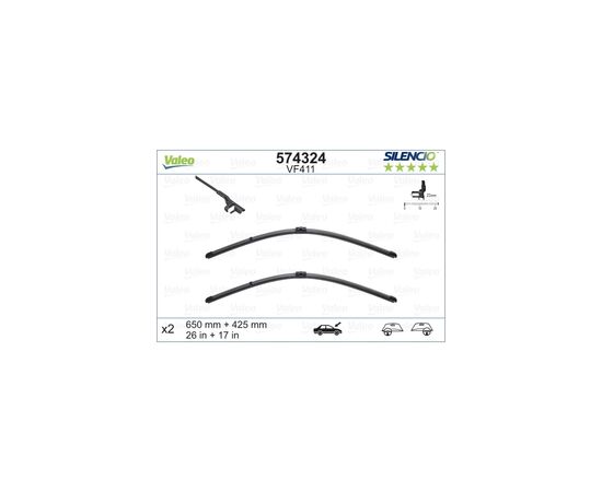 Щетка стеклоочистителя Valeo 574324
