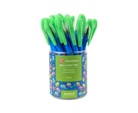 Ручка шариковая Axent Chameleons, синяя (AB1049-35-A), изображение 4