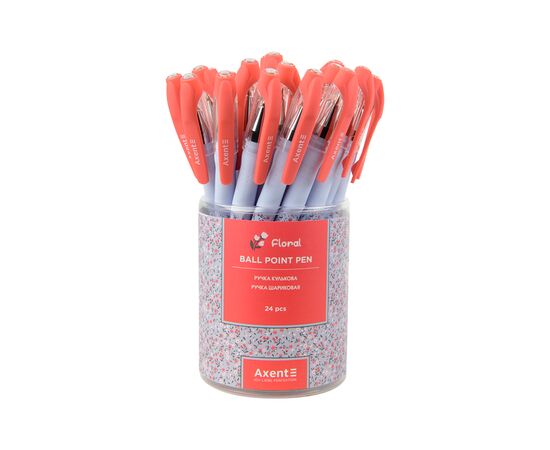 Ручка шариковая Axent Floral, синяя (AB1049-37-A), изображение 4 Ручка шариковая Axent Floral, синяя (AB1049-37-A), изображение 4