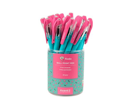 Ручка шариковая Axent Koala, синяя (AB1049-29-A), изображение 4