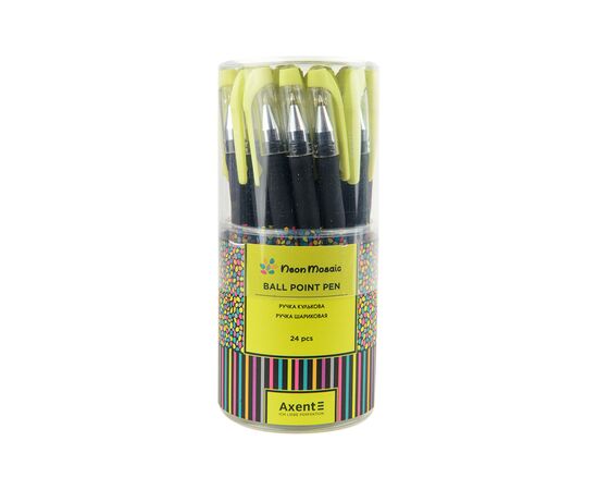 Ручка шариковая Axent Neon mosaic, синяя (AB1049-34-A), изображение 2