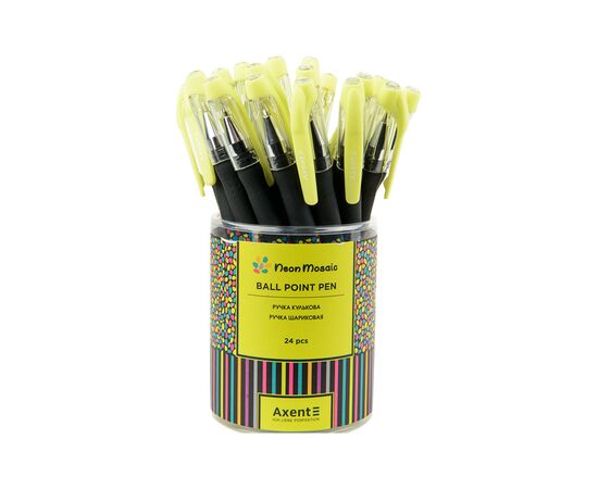 Ручка шариковая Axent Neon mosaic, синяя (AB1049-34-A), изображение 4