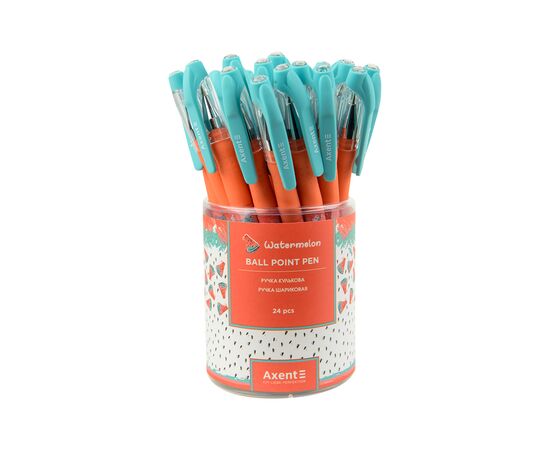 Ручка шариковая Axent Watermelon, синяя (AB1049-33-A), изображение 4