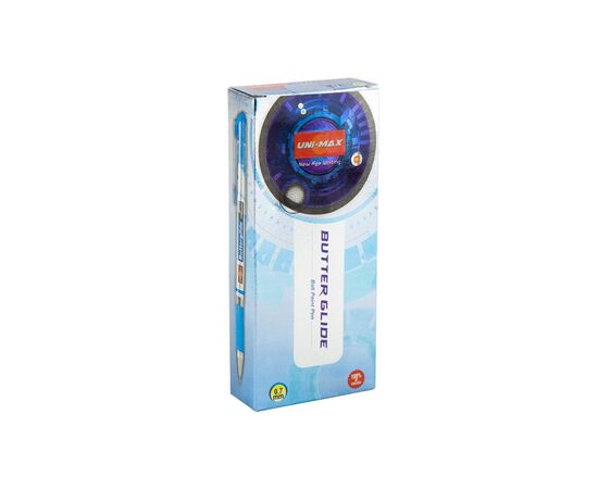 Ручка шариковая Unimax Butterglide, синяя (UX-122-02), изображение 3 Ручка шариковая Unimax Butterglide, синяя (UX-122-02), изображение 3