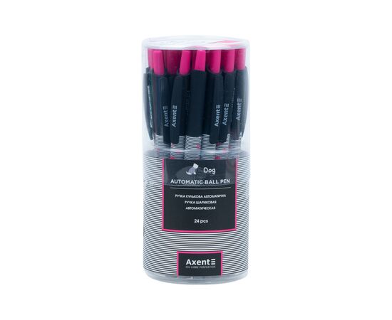 Ручка шариковая Axent автоматическая Dog, синяя (AB1090-21-A), изображение 2 Ручка шариковая Axent автоматическая Dog, синяя (AB1090-21-A), изображение 2