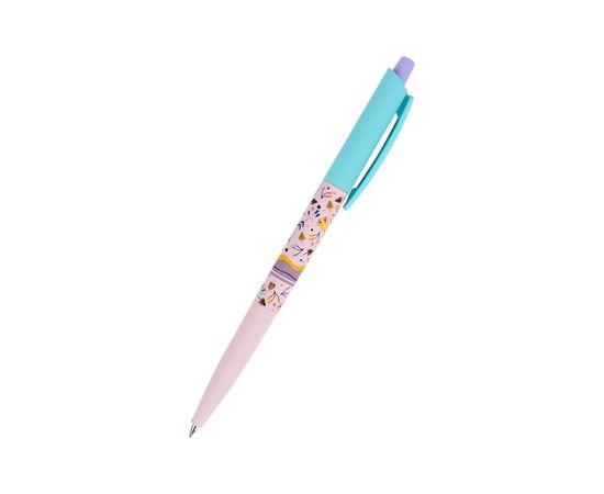 Ручка шариковая Axent автоматическая Flowers, синяя (AB1090-25-A)