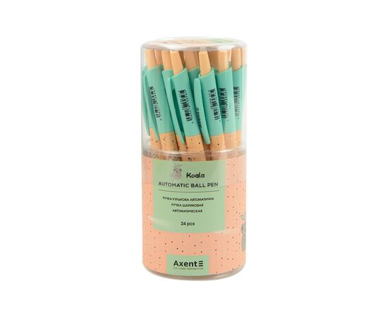 Ручка шариковая Axent автоматическая Koala, синяя (AB1090-33-A), изображение 2