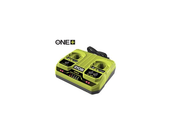 Зарядное устройство для аккумуляторов инструмента Ryobi ONE+ двухпортовый RC18240G, 18В. (5133005581)