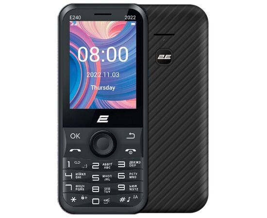 Мобільний телефон 2E E240 2022 Dual SIM Black (688130245159)
