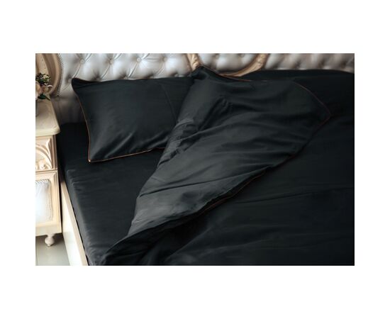 Постільна білизна MirSon Сатин Premium Corner Iron grey 143х210 полуторний (2200001484313), зображення 2