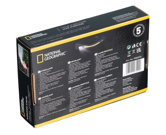 Фонарь National Geographic Iluminos Stripe 300 lm + 90 Lm USB Rechargeable (930158), изображение 6 Фонарь National Geographic Iluminos Stripe 300 lm + 90 Lm USB Rechargeable (930158), изображение 6