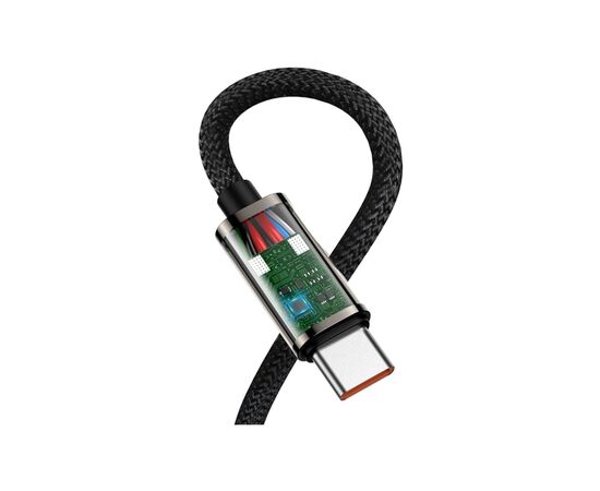 Дата кабель USB-C to USB-C 2.0m CACS 100W 20V/5A 90 Legend Series Elbow Black Baseus (CATCS-A01), изображение 2 Дата кабель USB-C to USB-C 2.0m CACS 100W 20V/5A 90 Legend Series Elbow Black Baseus (CATCS-A01), изображение 2