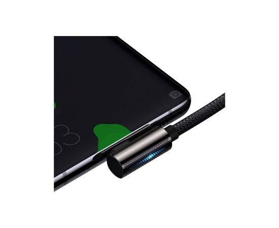 Дата кабель USB-C to USB-C 2.0m CACS 100W 20V/5A 90 Legend Series Elbow Black Baseus (CATCS-A01), изображение 7 Дата кабель USB-C to USB-C 2.0m CACS 100W 20V/5A 90 Legend Series Elbow Black Baseus (CATCS-A01), изображение 7