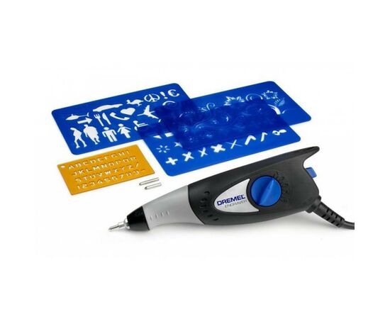 Гравер Dremel 290-3/4 Engraver + 3 насадки и 4 трафарета (F.013.029.0JP), изображение 2 Гравер Dremel 290-3/4 Engraver + 3 насадки и 4 трафарета (F.013.029.0JP), изображение 2
