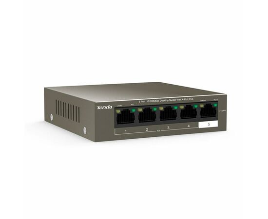 Коммутатор сетевой Tenda TEF1105P-4-63W, изображение 2 Коммутатор сетевой Tenda TEF1105P-4-63W, изображение 2