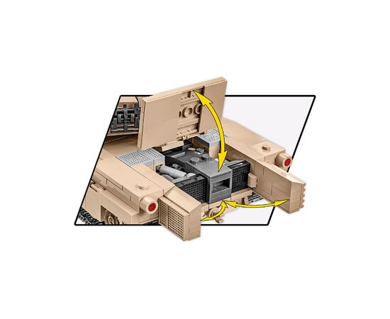 Конструктор Cobi Танк M1A2 Абрамс, 975 деталей (COBI-2622), изображение 7 Конструктор Cobi Танк M1A2 Абрамс, 975 деталей (COBI-2622), изображение 7