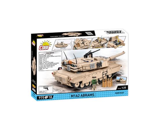 Конструктор Cobi Танк M1A2 Абрамс, 975 деталей (COBI-2622), изображение 8 Конструктор Cobi Танк M1A2 Абрамс, 975 деталей (COBI-2622), изображение 8