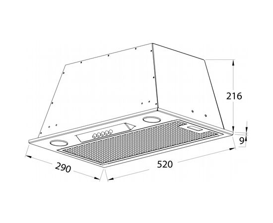 Вытяжка кухонная Pyramida ABH 52 PBA (700) WH, изображение 6 Вытяжка кухонная Pyramida ABH 52 PBA (700) WH, изображение 6