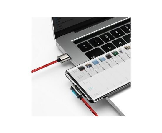 Дата кабель USB 3.1 AM to Type-C 1.0m CATCS 66W 90 Legend Series Elbow Red Baseus (CACS000409), изображение 3 Дата кабель USB 3.1 AM to Type-C 1.0m CATCS 66W 90 Legend Series Elbow Red Baseus (CACS000409), изображение 3