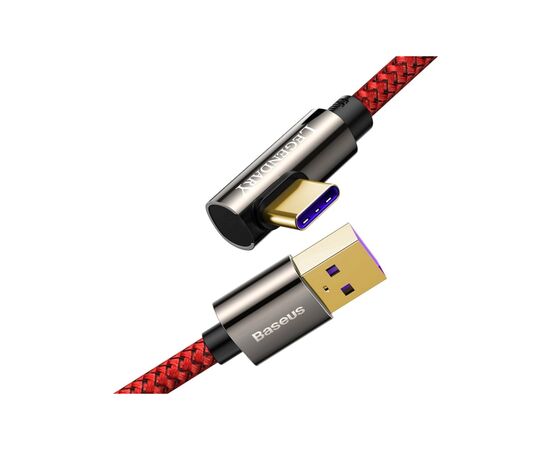Дата кабель USB 3.1 AM to Type-C 1.0m CATCS 66W 90 Legend Series Elbow Red Baseus (CACS000409), изображение 4 Дата кабель USB 3.1 AM to Type-C 1.0m CATCS 66W 90 Legend Series Elbow Red Baseus (CACS000409), изображение 4