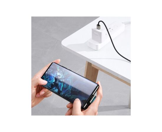 Дата кабель USB 3.1 AM to Type-C 2.0m CATCS 66W 90 Legend Series Elbow Black Baseus (CATCS-C01), зображення 6 Дата кабель USB 3.1 AM to Type-C 2.0m CATCS 66W 90 Legend Series Elbow Black Baseus (CATCS-C01), зображення 6