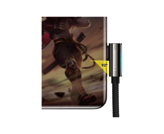 Дата кабель USB-C to USB-C 1.0m CACS 100W 20V/5A 90 Legend Series Elbow Red Baseus (CACS000609), изображение 3 Дата кабель USB-C to USB-C 1.0m CACS 100W 20V/5A 90 Legend Series Elbow Red Baseus (CACS000609), изображение 3