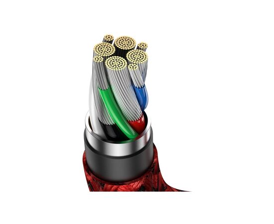 Дата кабель USB-C to USB-C 1.0m CACS 100W 20V/5A 90 Legend Series Elbow Red Baseus (CACS000609), изображение 7 Дата кабель USB-C to USB-C 1.0m CACS 100W 20V/5A 90 Legend Series Elbow Red Baseus (CACS000609), изображение 7
