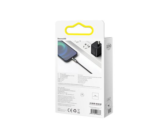 Дата кабель USB-C to Lightning 2.0m CATLSK 20W Display Black Baseus (CATLSK-A01), изображение 7 Дата кабель USB-C to Lightning 2.0m CATLSK 20W Display Black Baseus (CATLSK-A01), изображение 7