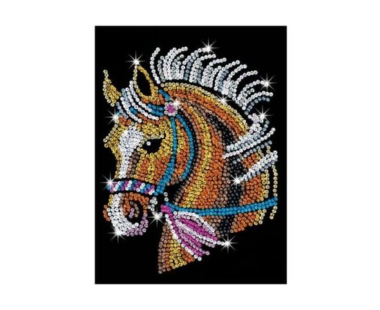 Набор для творчества Sequin Art BLUE Horse (SA1517), изображение 2