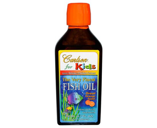 Жирные кислоты Carlson Рыбий Жир для Детей со Вкусом Апельсина, The Very Finest Fis (CAR-01653)