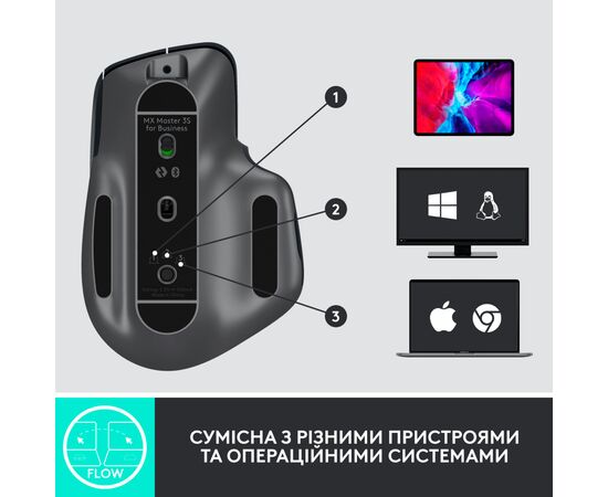 Мышка Logitech MX Anywhere 3 Compact Performance for Business Graphite (910-006582), изображение 8 Мышка Logitech MX Anywhere 3 Compact Performance for Business Graphite (910-006582), изображение 8