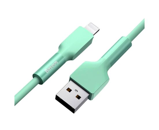 Дата кабель USB 3.1 AM to Lightning 1.0m CALDC 2.4A Silica gel Green Baseus (CALGJ-06), изображение 2 Дата кабель USB 3.1 AM to Lightning 1.0m CALDC 2.4A Silica gel Green Baseus (CALGJ-06), изображение 2