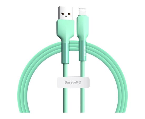 Дата кабель USB 3.1 AM to Lightning 1.0m CALDC 2.4A Silica gel Green Baseus (CALGJ-06)