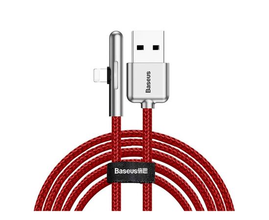 Дата кабель USB 3.1 AM to Lightning 2.0m CAL7C 1.5A 90 Red Baseus (CAL7C-B09)