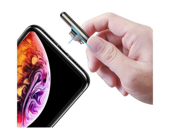 Дата кабель USB 3.1 AM to Lightning 2.0m CAL7C 1.5A 90 Black Baseus (CAL7C-B01), изображение 6 Дата кабель USB 3.1 AM to Lightning 2.0m CAL7C 1.5A 90 Black Baseus (CAL7C-B01), изображение 6