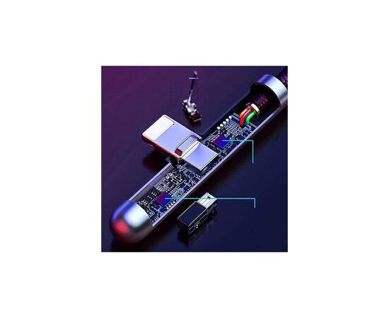 Дата кабель USB 3.1 AM to Lightning 2.0m CAL7C 1.5A 90 Black Baseus (CAL7C-B01), изображение 7 Дата кабель USB 3.1 AM to Lightning 2.0m CAL7C 1.5A 90 Black Baseus (CAL7C-B01), изображение 7