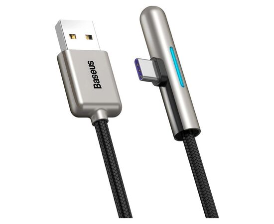 Дата кабель USB 3.1 AM to Type-C 2.0m CAT7C 40W 90 Black Baseus (CAT7C-C01), зображення 2 Дата кабель USB 3.1 AM to Type-C 2.0m CAT7C 40W 90 Black Baseus (CAT7C-C01), зображення 2