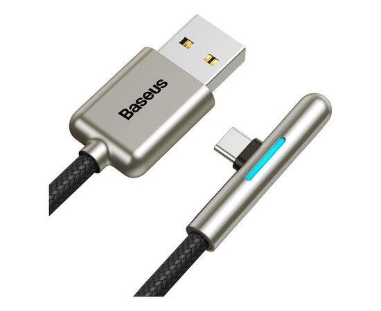 Дата кабель USB 3.1 AM to Type-C 2.0m CAT7C 40W 90 Black Baseus (CAT7C-C01), зображення 4 Дата кабель USB 3.1 AM to Type-C 2.0m CAT7C 40W 90 Black Baseus (CAT7C-C01), зображення 4