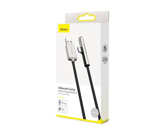 Дата кабель USB 3.1 AM to Type-C 2.0m CAT7C 40W 90 Black Baseus (CAT7C-C01), зображення 5 Дата кабель USB 3.1 AM to Type-C 2.0m CAT7C 40W 90 Black Baseus (CAT7C-C01), зображення 5