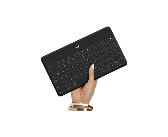Клавіатура Logitech Keys-To-Go для iPhone iPad Apple TV UA Black (920-006710), зображення 5 Клавіатура Logitech Keys-To-Go для iPhone iPad Apple TV UA Black (920-006710), зображення 5