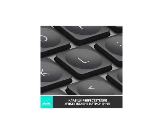 Клавиатура Logitech MX Keys Mini Wireless Illuminated UA Graphite (920-010498), изображение 2 Клавиатура Logitech MX Keys Mini Wireless Illuminated UA Graphite (920-010498), изображение 2