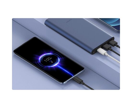 Батарея універсальна Xiaomi 10000mAh 22.5W Silver (33845), зображення 3