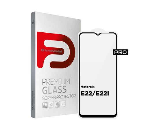 Стекло защитное Armorstandart Pro Motorola E22/E22i Black (ARM65154)