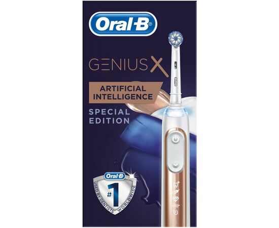 Электрическая зубная щетка Oral-B Genius X/D706.513.6X Rose gold, изображение 2 Электрическая зубная щетка Oral-B Genius X/D706.513.6X Rose gold, изображение 2