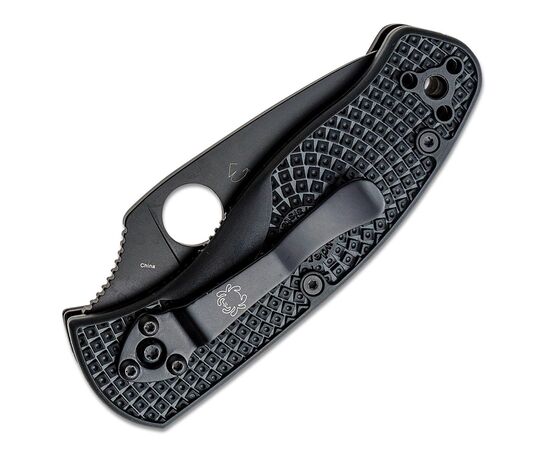 Нож Spyderco Persistence FRN Black Blade полусеррейтор (C136PSBBK), изображение 4 Нож Spyderco Persistence FRN Black Blade полусеррейтор (C136PSBBK), изображение 4