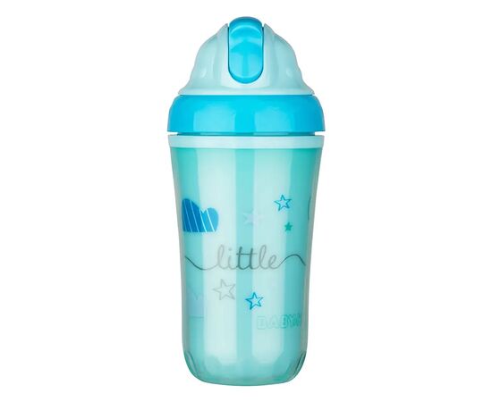 Поильник-непроливайка Baby-Nova Термочашка с трубочкой голубая 250 мл (3965431)