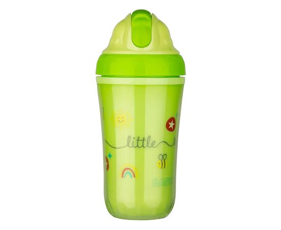Поїльник-непроливайка Baby-Nova Термочашка з трубочкою зелена 250 мл (3965432)
