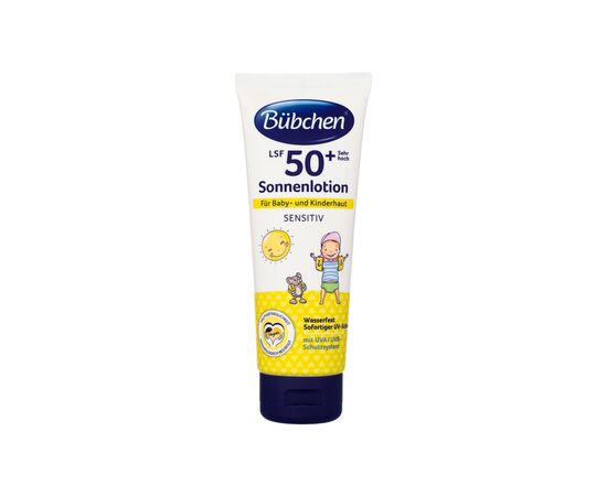 Дитяче молочко Bubchen Sensitive сонцезахисне з коефіцієнтом захисту SPF 50+ 100 мл (7613033696534)