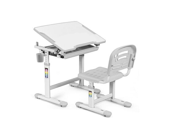 Парта со стулом Evo-kids Evo-06 Grey
